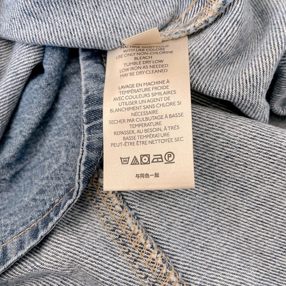 Free People NWT High Rise Indigo Denim Mini Skirt - Picture 9 of 9